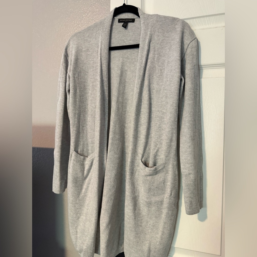 Banana Republic Light Gray Women's Cardigan